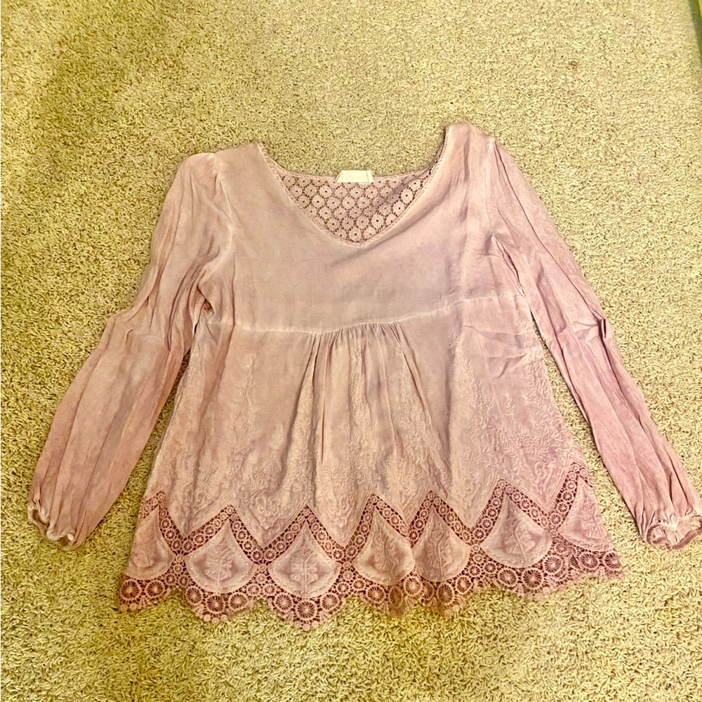 Blush colored Altar’d State blouse. Make an offer!